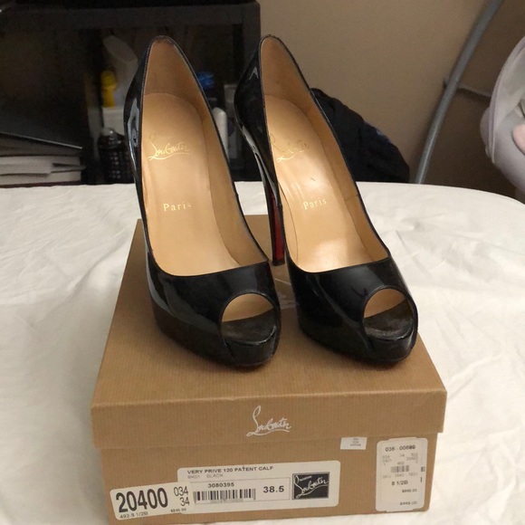 Christian Louboutin Very Prive 120 Patent Calf - Picture 1 of 3